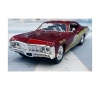 Display Cars 1:24 For IMPALA SS 1967 Alloy Muscle Car Diecast Miniature Scale Vehicle Model Nostalgic Souvenir Collection or Gift
