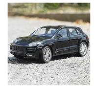 Display Cars 1:24 For Macan SUV Alloy Car Diecast Multi-purpose Vehicle Model Commemorative Gift Collection or Gift(Black)