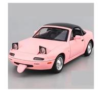 Display Cars 1:24 For MX-5 Alloy Highly Realistic Car Model Diecast Metal Vehicle Ornamental Souvenir Collection or Gift(Pink)