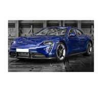 Display Cars 1:24 For Taycan Electric Sport Car Diecast Alloy Metal Miniature Vehicle Model Suitable For Gift Giving Collection or Gift(Blue)