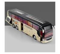 Display Cars 1/32 For Traffic Bus Alloy Diecast Simulation Metal Business Car Model Suitable For Decoration Collection or Gift(Gold)