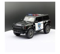 Display Cars 1/34 For 2022 Bronco Police SUV Sport Car Diecast Miniature Vehicle Suitable For Gift Giving Collection or Gift