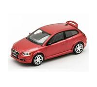 Display Cars 1/64 For C30 SUV Alloy Car Model Diecast Metal Classic Vehicle Ornamental Souvenir Collection or Gift(Red)