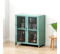 Display Case Cabinet with Acrylic Glass Doors, Tall Curio Storage Shelf for Home Office, Dining Room, Liquor, Books, and Trophy Display