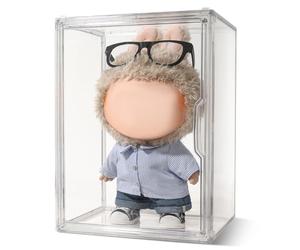 Display Case Compatible with Labubu 15.75 inches Height, Acrylic Clear Display Box Shelf for POP MART Labubu Doll, 1 Pack