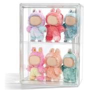 Display Case Compatible with Labubu POP MART, Acrylic Clear Display Box Shelf for POP MART Labubu Doll, 1 pack