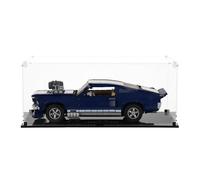 Display Case compatible with Lego 10265 Ford Mustang, (Clear Back Panel)
