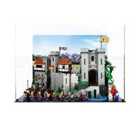 Display Case compatible with Lego 10305 Lion Knights' Castle - (Printed back panel)