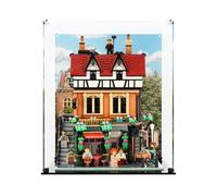 Display Case Compatible with LEGO 10350 Tudor Corner - Display Case, (UV 1 Printed Back Panel)