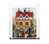 Display Case Compatible with LEGO 10350 Tudor Corner - Display Case, (UV 2 Printed Back Panel)