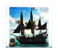 Display Case compatible with LEGO 10365 Captain Jack Sparrow's Pirate Ship, (Special Edition 2 (Printed Base & Back Panel))