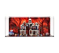 Display Case Compatible with LEGO 11370 Stranger Things: The Creel House - Display Case (Open House), Special Edition (Printed Back & Base Panel)