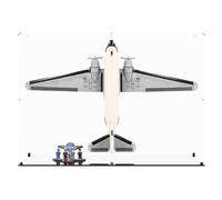 Display Case Compatible with LEGO 11378 Douglas DC-3 PAN AM Airliner - Display Case - Vertical, (Clear Back Panel)