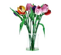 Display Case Compatible with LEGO 11501 Tulip Bouquet, Green