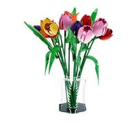 Display Case Compatible with LEGO 11501 Tulip Bouquet, Grey