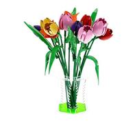 Display Case Compatible with LEGO 11501 Tulip Bouquet, Lime