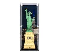 Display Case compatible with Lego 21042 Statue of Liberty, (Print 2 Back Panel)