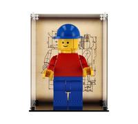 Display Case compatible with Lego 40649 Up-Scaled LEGO Minifigure - (Printed back panel)