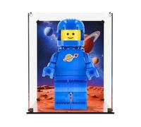 Display Case Compatible with LEGO 40921 Up-Scaled Blue Astronaut Minifigure - Display Case, (Special Edition (Printed Back and Base Panel)