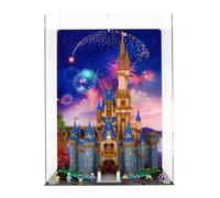 Display Case compatible with Lego 43222 Disney Castle, (Print 1 Back Panel)