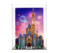 Display Case compatible with Lego 43222 Disney Castle, (Print 2 Back Panel)