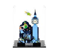 Display Case compatible with Lego 43232 Peter Pan & Wendy's Flight over London, (Clear Back Panel)