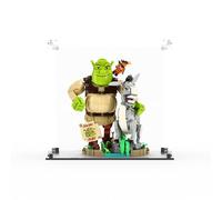 Display Case Compatible with LEGO 72423 Shrek, Donkey & Puss in Boots - Display Case, (Clear Back Panel)