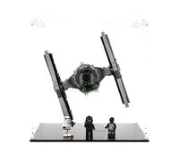 Display Case compatible with Lego 75300 Imperial TIE Fighter, (Clear Back Panel)