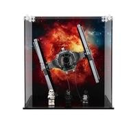 Display Case compatible with Lego 75300 Imperial TIE Fighter, (Print 2 Back Panel)