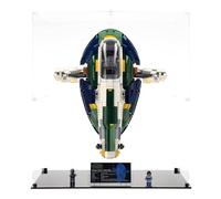 Display Case compatible with Lego 75409 Jango Fett's Firespray - Class Starship, (Clear Back Panel)
