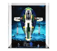 Display Case compatible with Lego 75409 Jango Fett's Firespray - Class Starship, (Printed Back Panel)