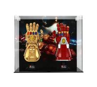 Display Case compatible with Lego 76191 Infinity Gauntlet & Lego 76223 Nano Gauntlet, (Print 2 Back Panel)