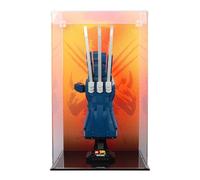 Display Case compatible with Lego 76250 Wolverine's Adamantium Claws - (Print 2 Back Panel)