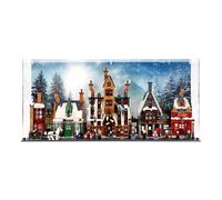 Display Case compatible with LEGO 76457 Hogsmeade™ Village - Collectors' Edition, (Special Edition (Printed Back & Base Panel))