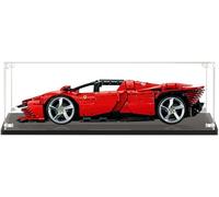 Display Case for 42143 Ferrari Daytona SP3 Race Car Model, Transparent Acrylic Display Box Dustproof Case