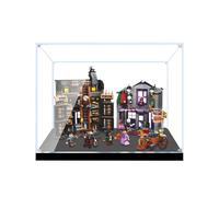 Display Case for Brick Model Sets 76439 Harry Potter Ollivanders & Madam Malkin's Robes- Showcase, Dustproof Storage, Collectibles, Gifts (Transparent 2mm)