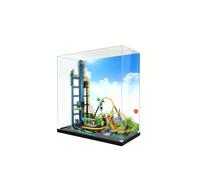 Display Case for LE-GO 10303 - Space-Saving, Dustproof Transparent Display Cabinet & Display Box for Building Block Models and Collectibles (3mm Painted Black)