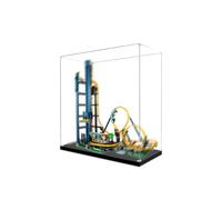 Display Case for LE-GO 10303 - Space-Saving, Dustproof Transparent Display Cabinet & Display Box for Building Block Models and Collectibles (3mm Black)