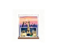 Display Case for LE-GO 21064 - Space-Saving, Dustproof Transparent Display Cabinet & Display Box for Building Block Models and Collectibles (3mm Painted)