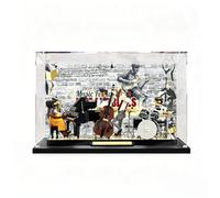 Display Case for LE*GO 21334 Jazz Quartet -Acrylic Display Case / Transparent Protective Cover / Dustproof Storage Box (Background-3mm)