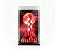 Display Case for LE*GO 21367 Tintin Moon Rocket, Premium Acrylic Dust-Proof Protector for Collectible LE*GO Ideas Model