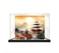 Display Case for LE*GO 71814 Tournament Arena Temple City- Dustproof Transparent Acrylic Display Case for Toys and Collectibles