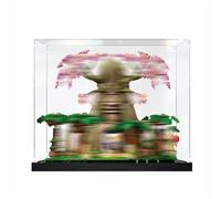 Display Case for LE*GO 77092 The Leg*end of Zelda: Great De*ku Tree - Dustproof Transparent Acrylic Display Case for Toys and Collectibles (Black -3mm)