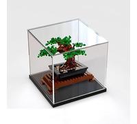 Display Case for Lego 10281 Bonsai Tree Building Brick Set-NOT Include Lego Model(Black Base)