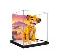 Display Case for Lego 43247 Disney Lion King, Dustproof, UV-Protected, Custom Fit Showcase, Gifts for Lego Lovers, Assembly Storage (Theme B)