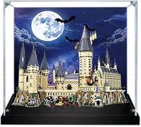 Display Case for Lego Harry Potter Hogwarts Castle 71043,Dustproof, UV-Protected, Custom Fit Showcase, Gifts for Lego Lovers (Background D)