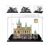 Display Case for Lego, Large Transparent Acrylic Display Box for Collections Cars Model Figures (Black Base, 50 x 20 x 45 cm)