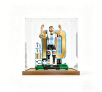 Display Case for LEGO Lionel Messi 43015 Model - Transparent, Dustproof Display Box (Model Not Included) (A)