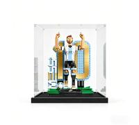 Display Case for LEGO Lionel Messi 43015 Model - Transparent, Dustproof Display Box (Model Not Included) (B)