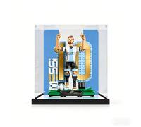 Display Case for LEGO Lionel Messi 43015 Model - Transparent, Dustproof Display Box (Model Not Included) (D)